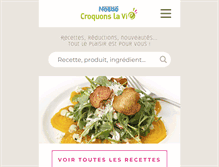 Tablet Screenshot of croquonslavie.fr